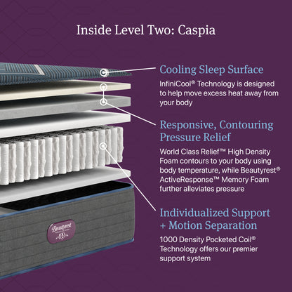 Beautyrest Canada - Level 2 World Class Hybrid - "Caspia"